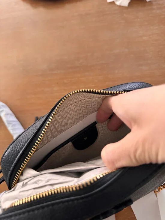 NWT Tory Burch McGraw Camera Bag Crossbody Bag Black - Picture 11 of 12